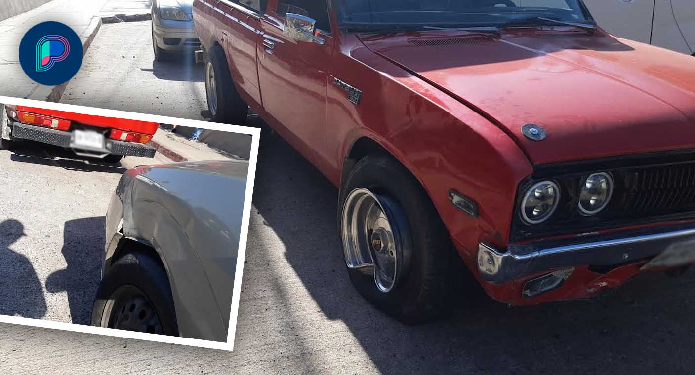 Se registra choque entre dos vehículos al poniente de Hermosillo; no reportan lesionados