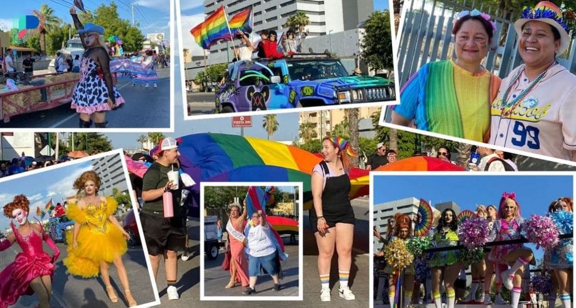 Celebran Marcha del Orgullo LGBTIQ+ con desfile y banderas de colores en Hermosillo