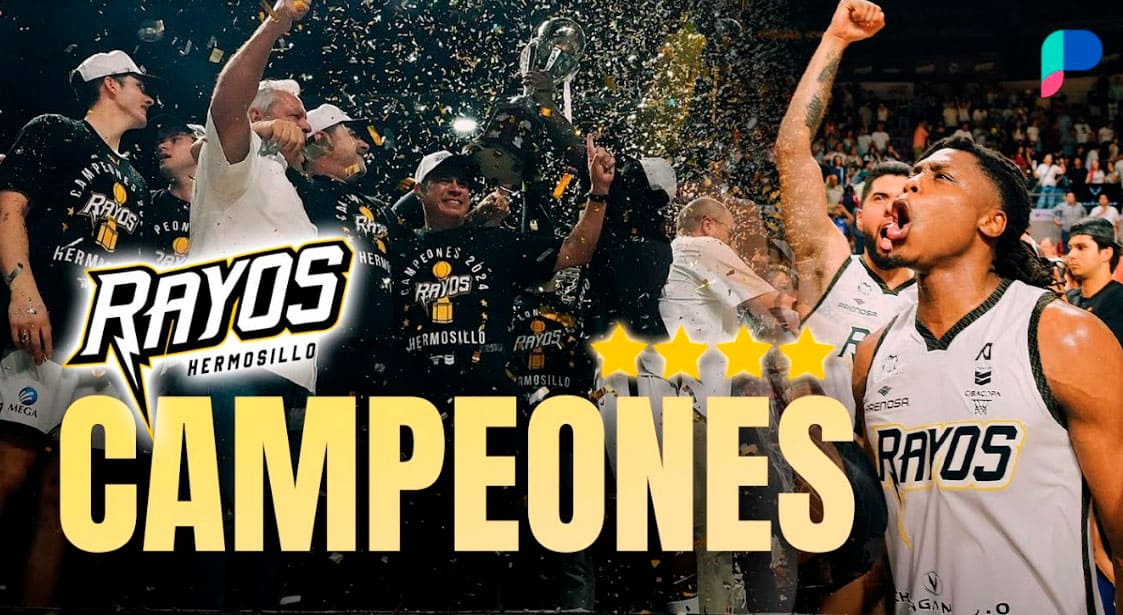 ¡Rayos de Hermosillo es campeón de Cibacopa! Barren a Astros de Jalisco y conquistan su cuarto título