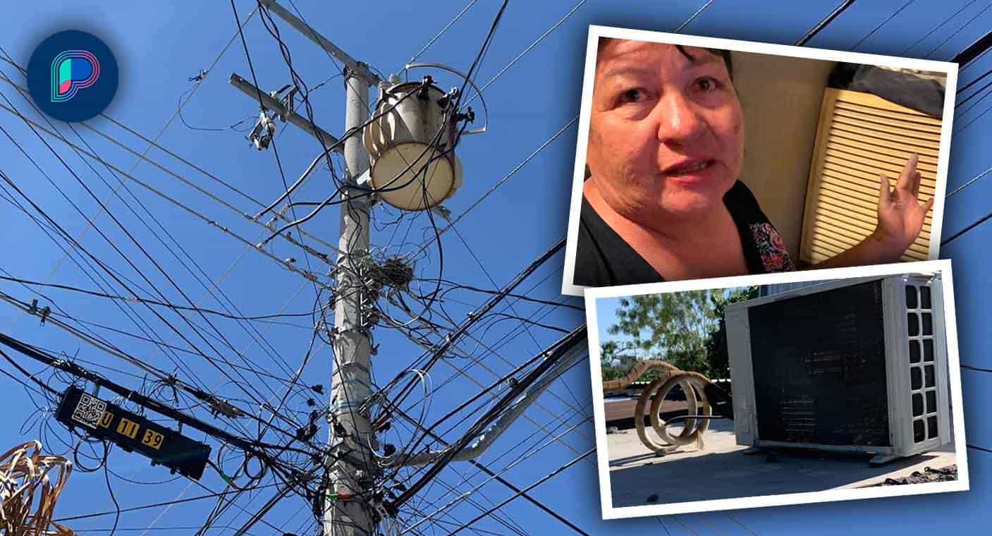 Daños en aires acondicionados, televisiones y otros aparatos reportan ciudadanos por apagones al sur de Hermosillo (SONDEO)