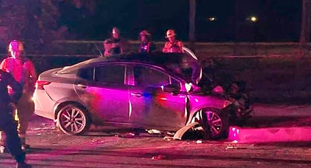 Muere mujer y 4 personas resultan lesionadas tras accidente al poniente de San Carlos
