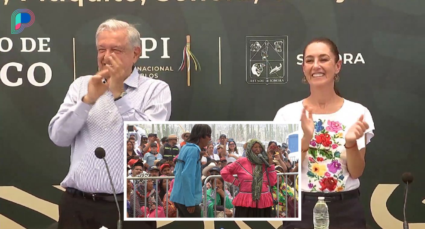Presentan avances en Plan de Justicia Seri durante visita de Claudia Sheinbaum y AMLO en Sonora