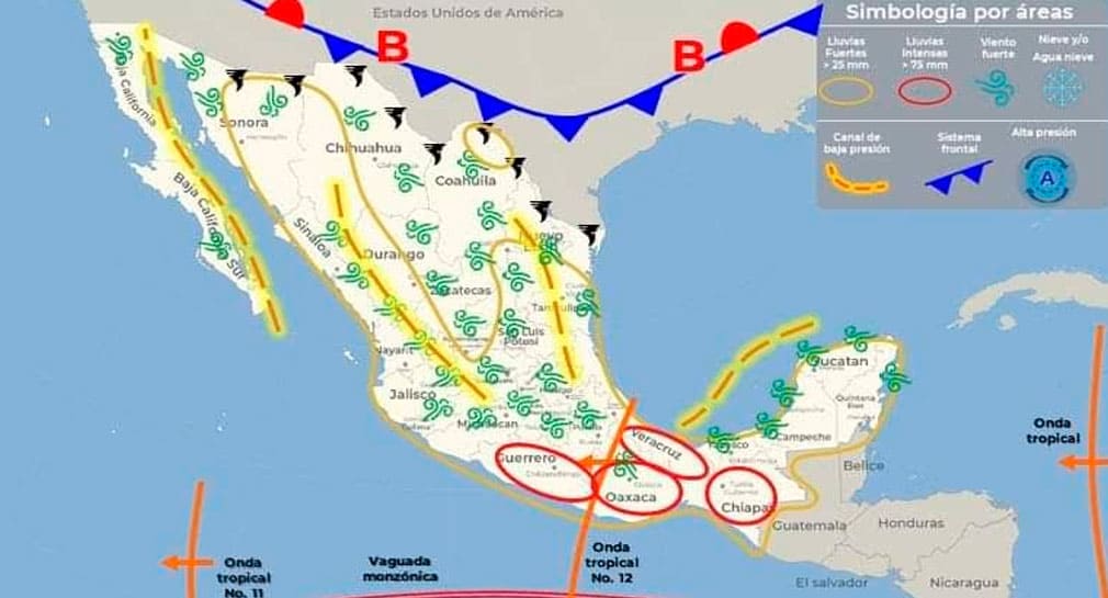Pronostican lluvias en algunas regiones de Sonora para este domingo