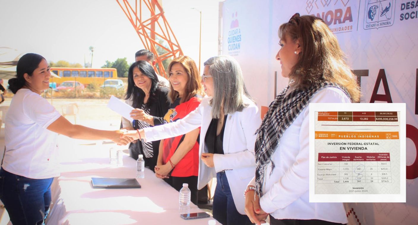 Entregan más de 3 mil viviendas integrales a pueblos indígenas en Sonora