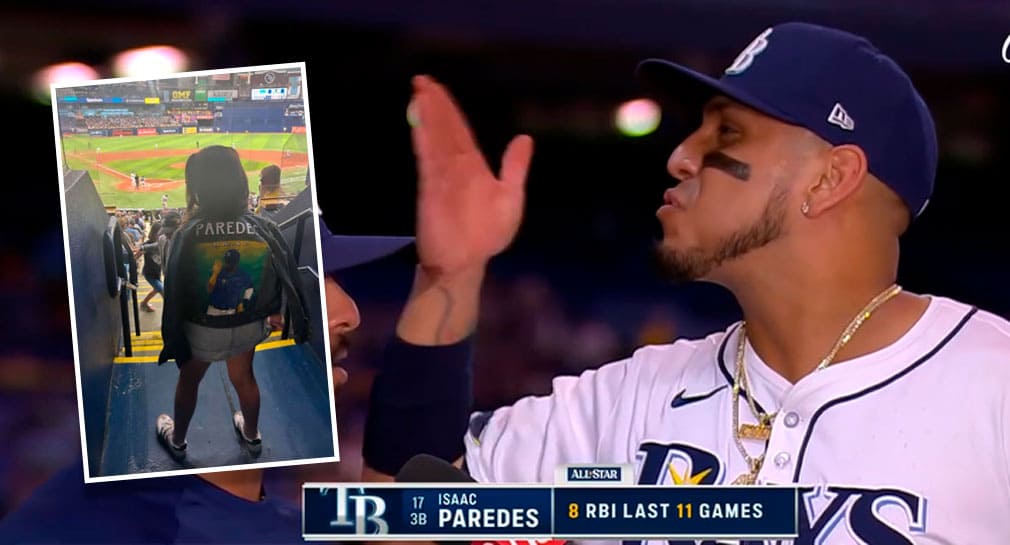 “Le cumplimos el objetivo”: Isaac Paredes recibe visita de su hija y asegura está orgullosa de verlo en el Juego de Estrellas