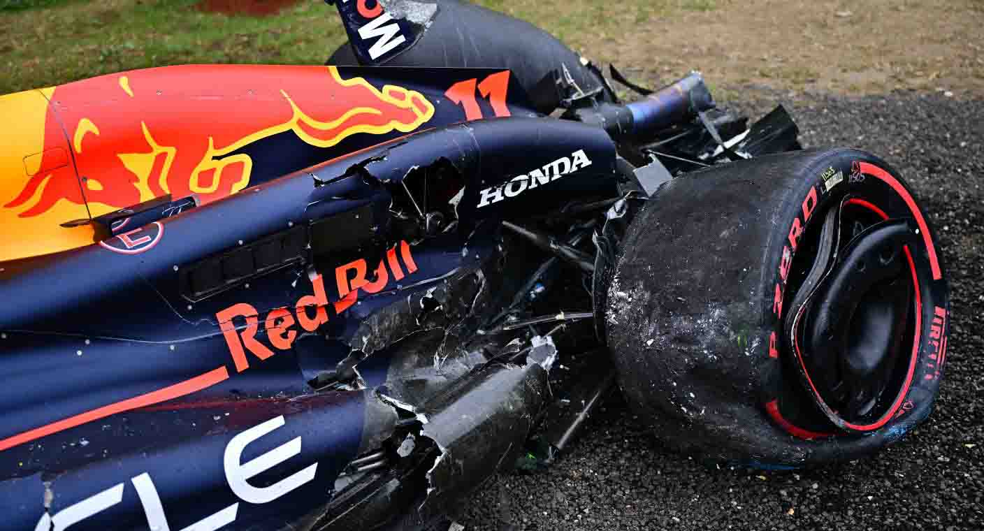 ‘Checo’ Pérez choca y recibe bandera roja en GP de Hungría