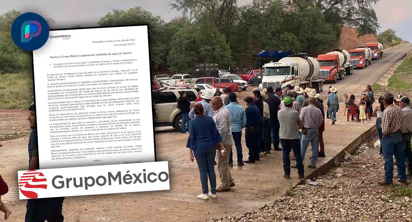 Contesta Grupo México: Rechaza explotación indebida del agua en Sonora por reclamos de pobladores en Río Bacoachi