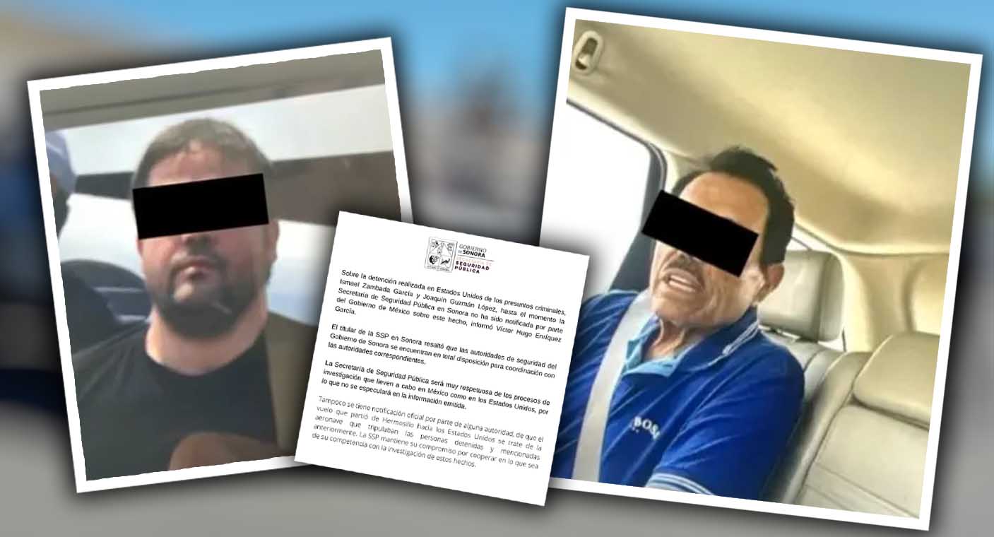No se tiene ‘notificación oficial’ sobre avioneta que trasladó a ‘El Mayo’ Zambada y Joaquín Guzmán López a Texas, informa SSP Sonora