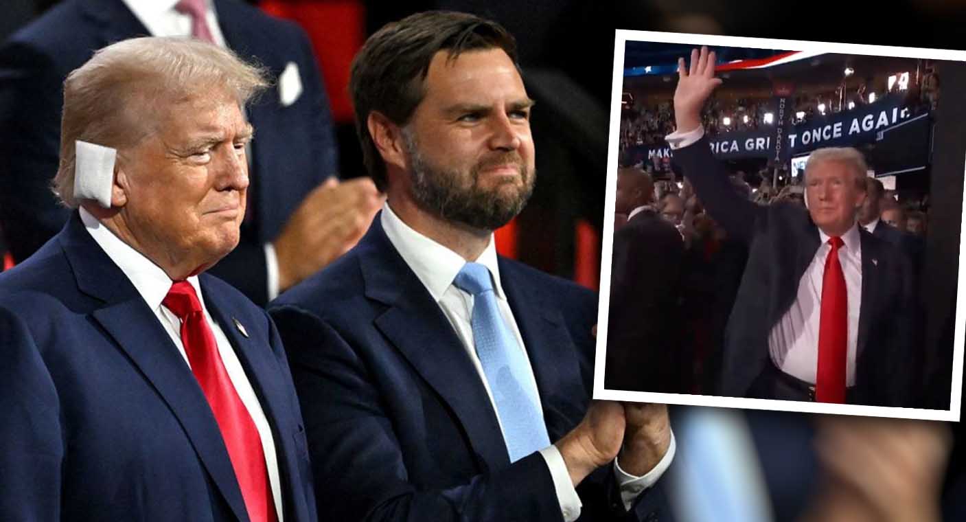 Donald Trump reaparece con oreja vendada en convención de Partido Republicano en Estados Unidos