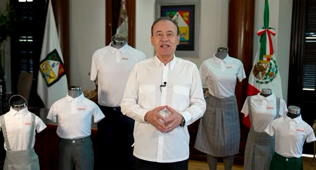 Anuncia Alfonso Durazo entrega del 100% de uniformes escolares a alumnos de educación básica en Sonora