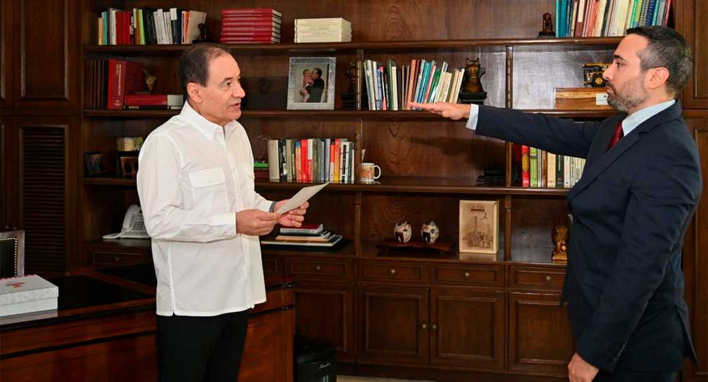 Toma protesta David Soto como nuevo secretario de Trabajo en sustitución de Francisco Vázquez