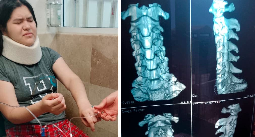 Solicitan ayuda para Denis Alejandra, joven de Guaymas que quedó en cama tras sufrir accidente en casa