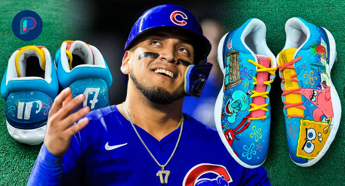 Isaac Paredes saca su niño interior y luce zapatos de Bob Esponja en el Players’ Weekend de MLB
