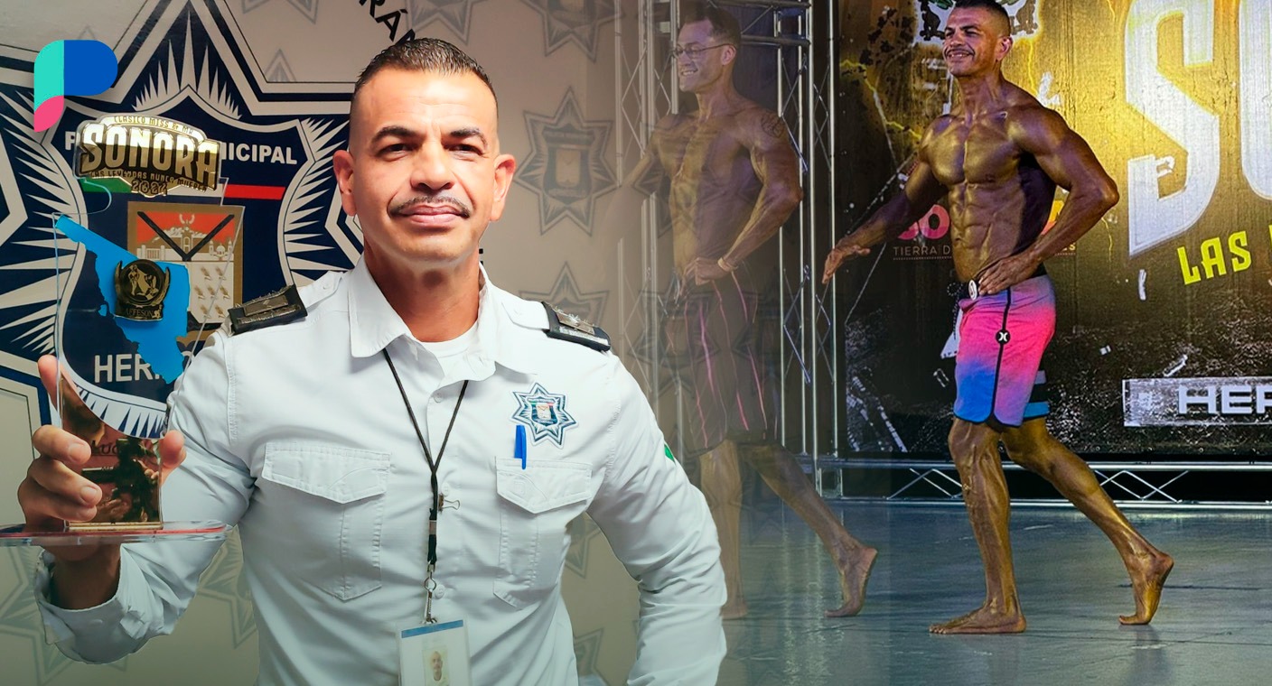 Antonio Laborín: el primer oficial de Policía de Hermosillo en ganar competencia de fisicoculturismo