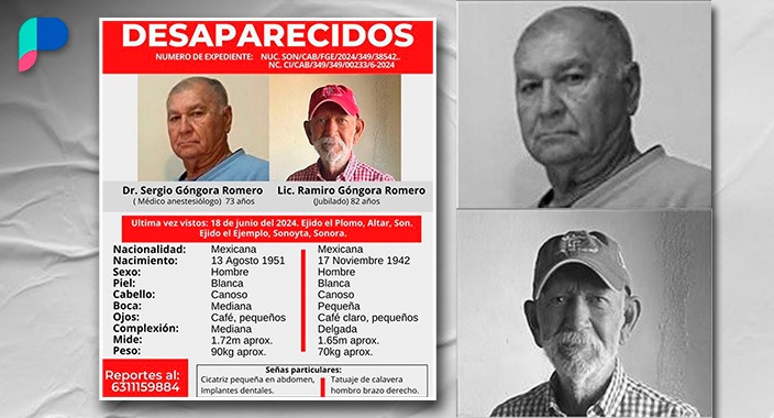 Familiares continúan con búsqueda de hermanos Góngora desaparecidos en Caborca; Fiscalía asegura que operativo sigue para localizarlos