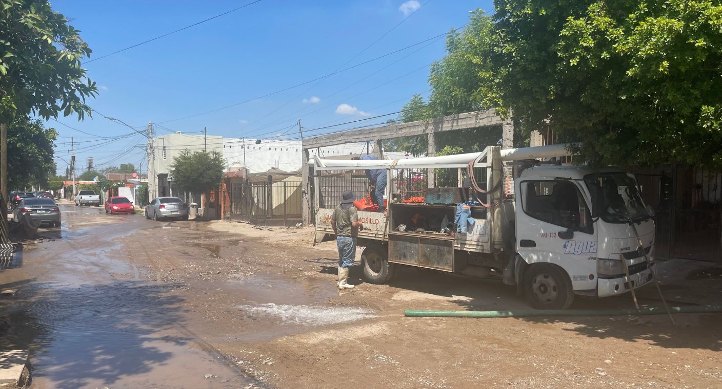 Al menos 5 colonias se quedarán sin agua por reparación de una tubería al norte de Hermosillo