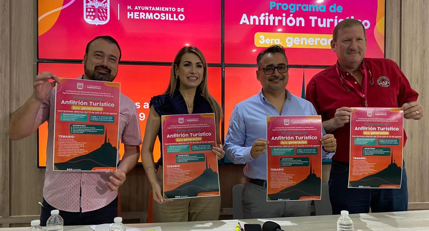 Abren convocatoria para la Tercera Generación de Anfitriones Turísticos en Hermosillo