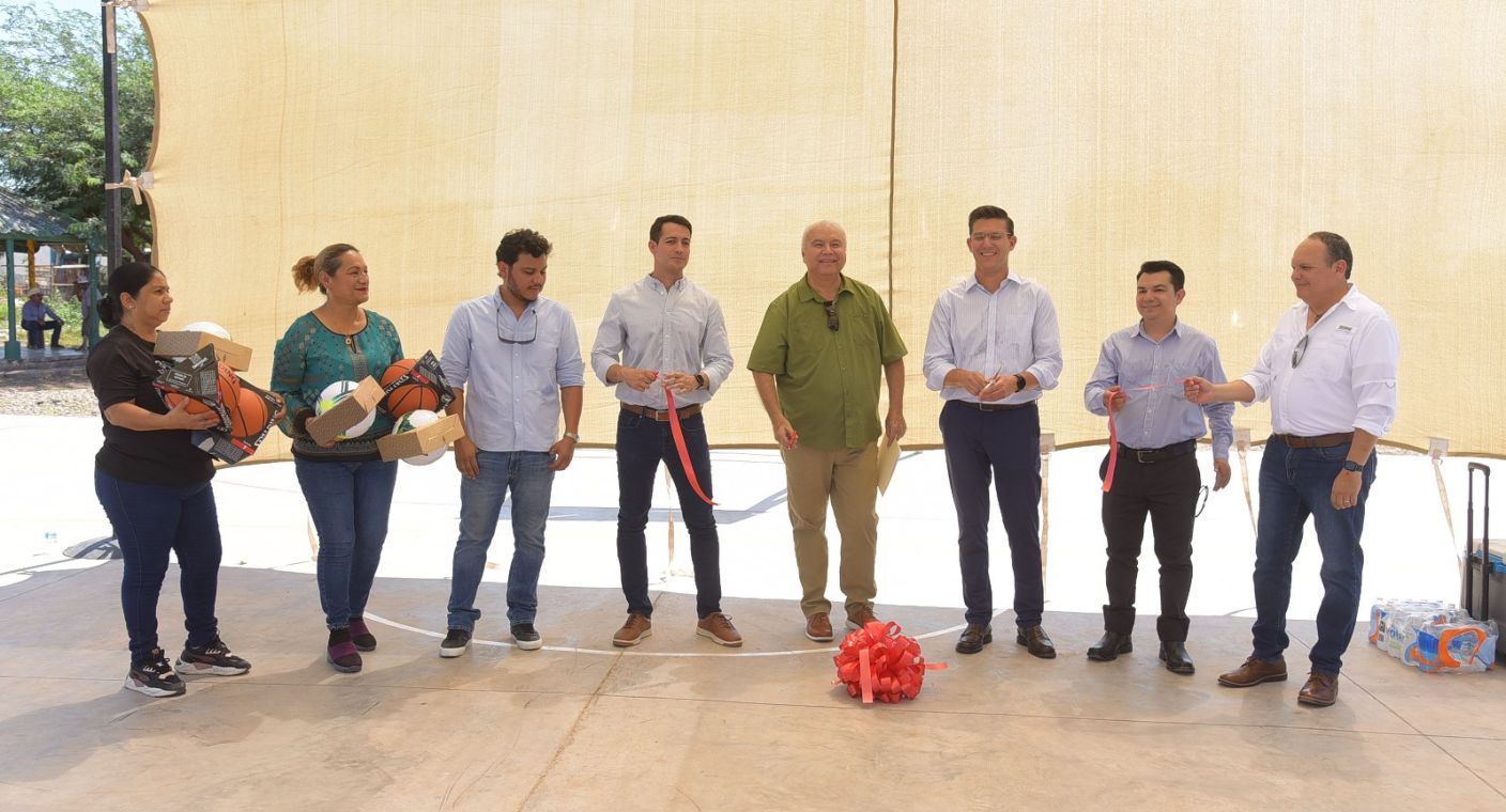 Inauguran cancha multiusos para fomentar el deporte, arte y esparcimiento al norte de Cd. Obregón