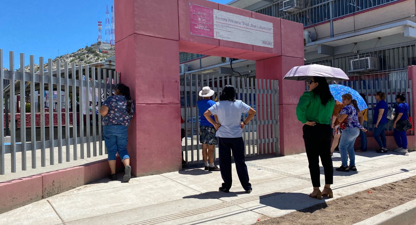Así fue el regreso a clases de los alumnos de la primaria Prof. José Lafontaine en Hermosillo