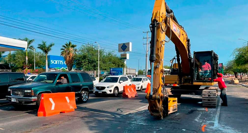 Modificarán paso vehicular en retorno de Gilberto Escobosa y Morelos por reparaciones al norte de Hermosillo