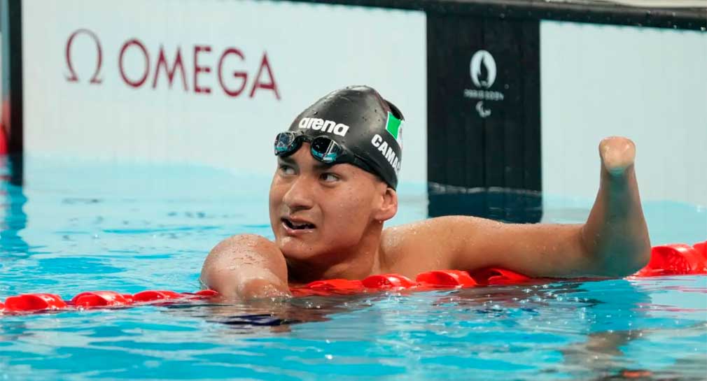 Gana mexicano Ángel Camacho su tercera medalla en natación de Paralímpicos París 2024