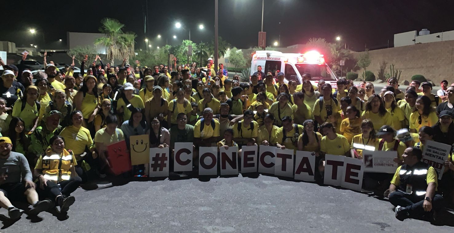 Realizan caminata para conmemorar Día Mundial para la Prevención del Suicidio en Cerro Jhonnson de Hermosillo