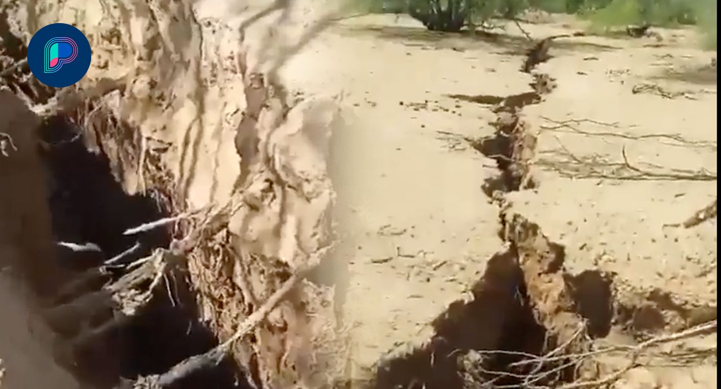 Se ‘abre’ la tierra en Sonora: Grieta rompe metros de suelo y se traga animales en ejido de Hermosillo (VIDEO)