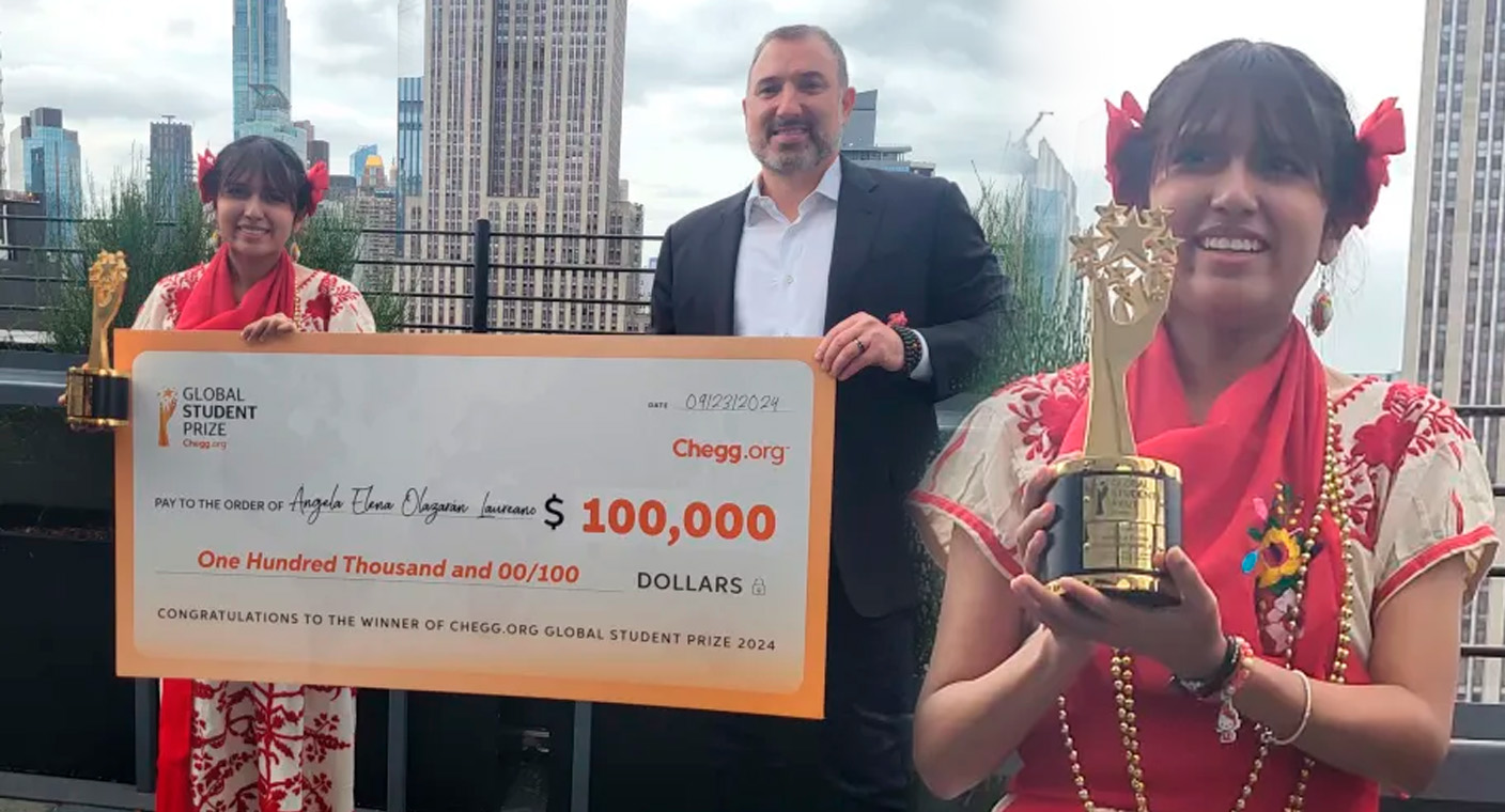Reconocen a joven mexicana Ángela Olazarán como la mejor estudiante del mundo