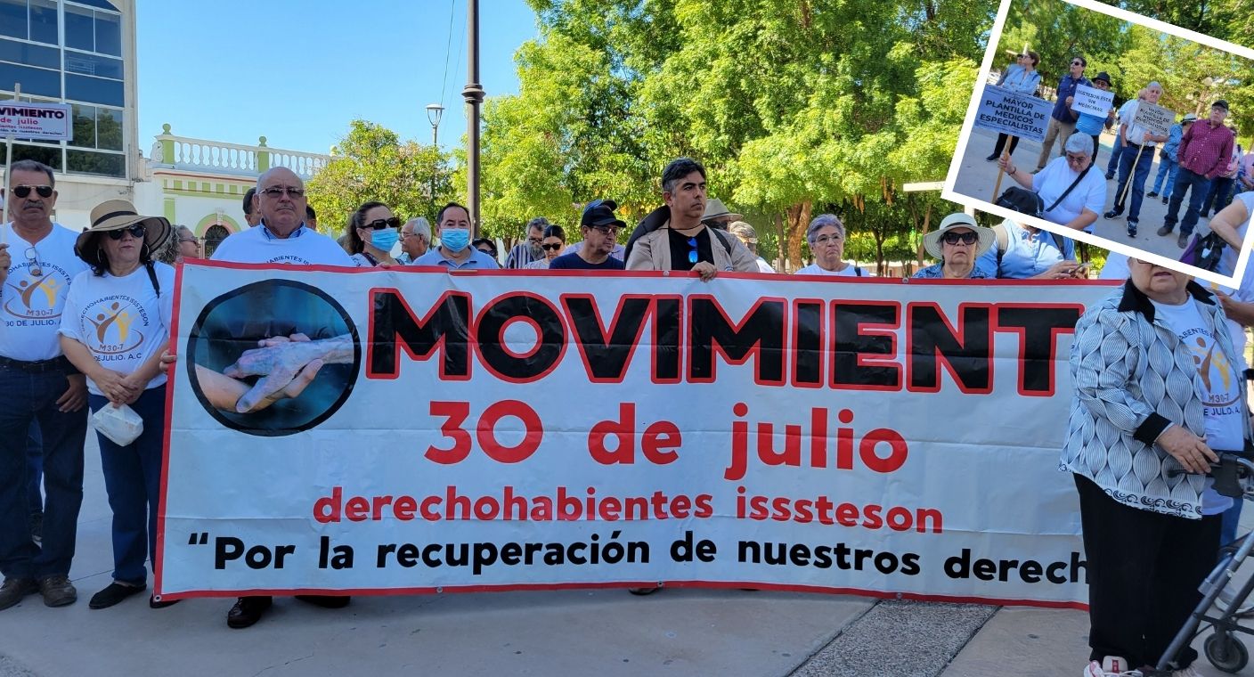 Exigen jubilados de Staus mejorar servicio médico de Isssteson en Sonora