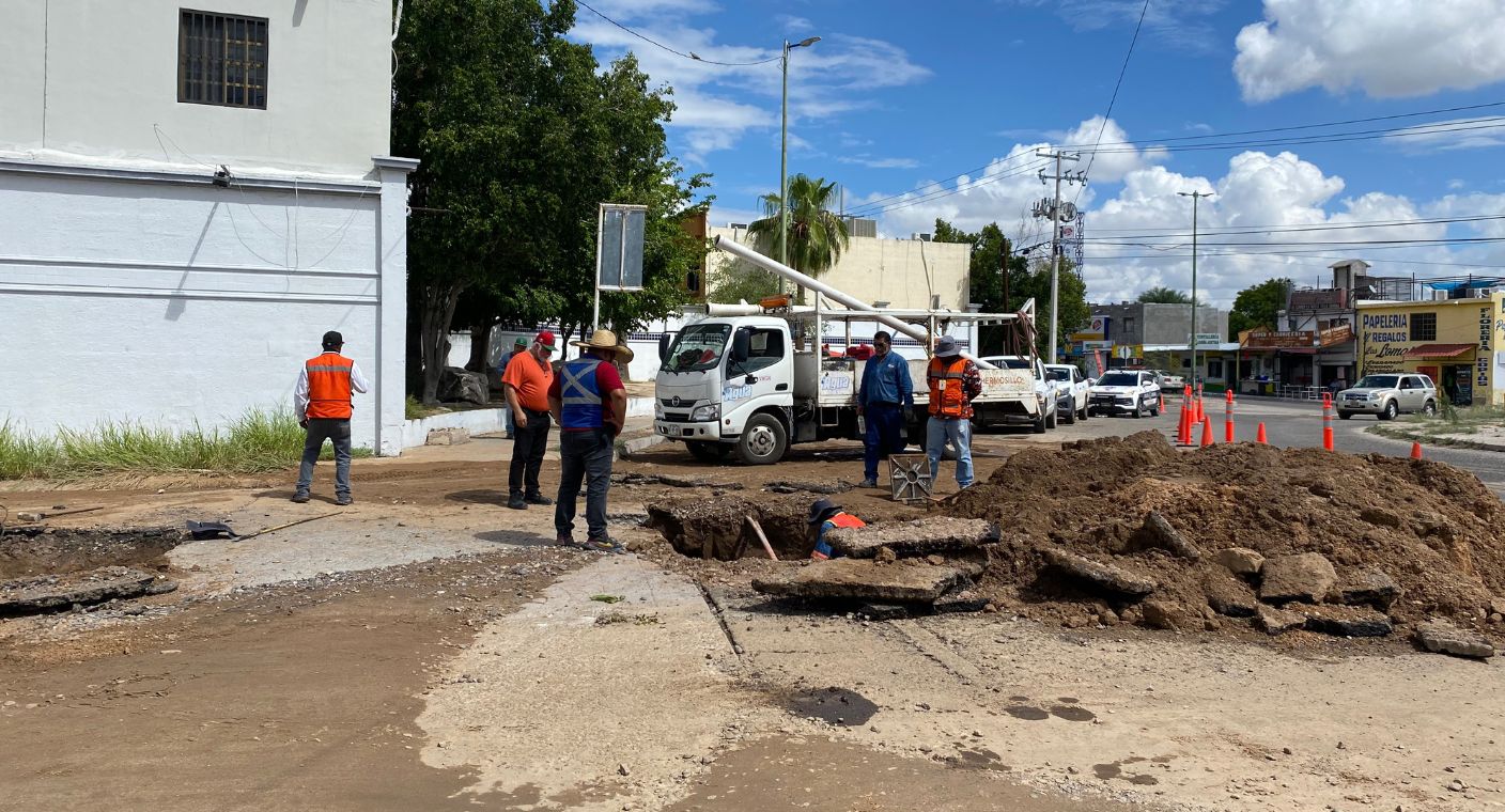 Se quedarán sin agua más de 15 colonias al sur de Hermosillo por ruptura de tubería