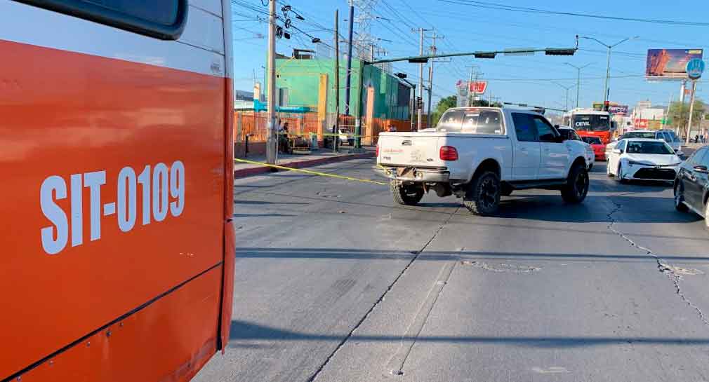 Muere ciclista tras ser atropellado por camión del transporte público al norte de Hermosillo