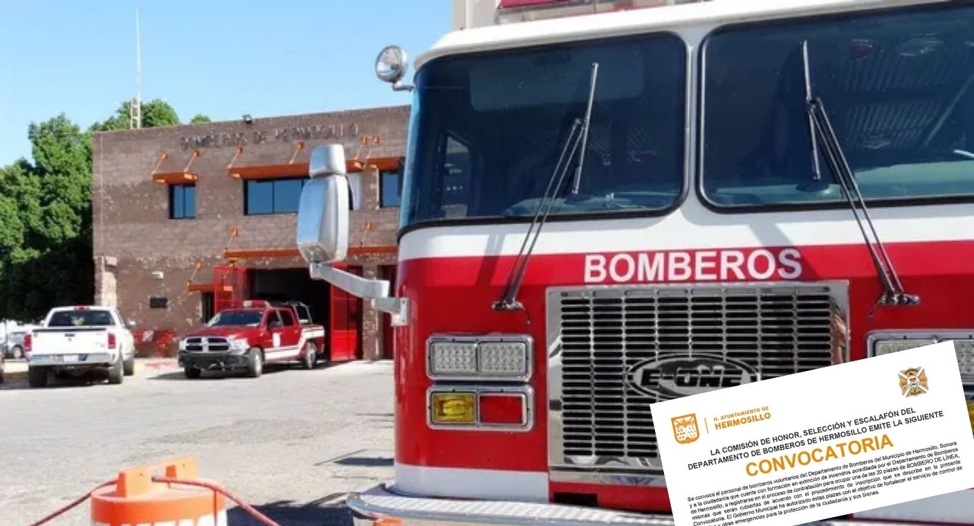 Abren convocatoria para 20 plazas en Departamento de Bomberos de Hermosillo