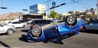 Registran 3 volcamientos de vehículos en un mismo día en Hermosillo
