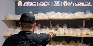 Aseguran 385 kilos y 170 litros de metanfetamina en cateo en Culiacán, Sinaloa