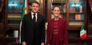 Claudia Sheinbaum recibe a Emmanuel Macron en Palacio Nacional para fortalecer cooperación México-Francia