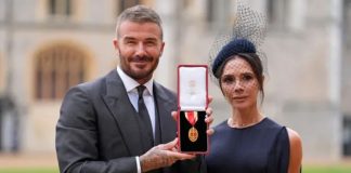 David Beckham es condecorado como caballero por el rey Carlos III en Windsor