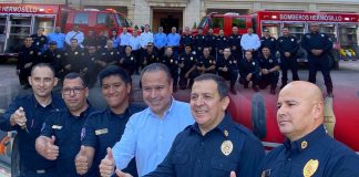 Entrega Antonio Astiazarán 4 nuevos camiones extintores a Departamento de Bomberos de Hermosillo