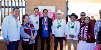 Durazo inaugura comedor escolar y telebachillerato en Punta Chueca por Plan de Justicia Seri