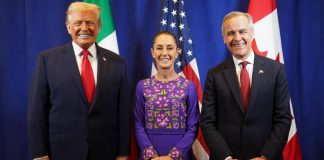 Fue “muy productiva” reunión con Sheinbaum y Carney, afirma Trump