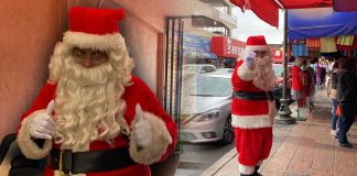 El Santa Claus que recorre el centro de Hermosillo cada diciembre desde hace 14 años