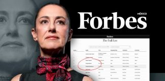 Claudia Sheinbaum, entre las mujeres más poderosas del mundo en 2025, según Forbes