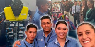 Estudiantes de Cananea ganan concurso de robótica y conocen a presidenta Sheinbaum