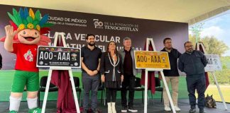 Así lucen las nuevas placas conmemorativas del Mundial 2026 en México