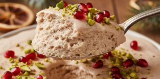 ¿Dulce original? Conoce el mousse de ponche navideño con granada y pistache