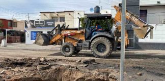 Tras dos meses, arrancan obras en socavón al surponiente de Hermosillo