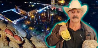 Cacahuates 100% sonorenses lleva el comerciante Joaquín Gámez desde ‘El Chinal’ al FAOT en Álamos