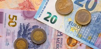 El euro cae frente al peso mexicano y cierra en 20.91 este 9 de enero
