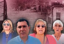 Habitantes de la Invasión El Mirador, al sur de Hermosillo, se reúnen para denunciar conflictos y presiones durante el proceso de regularización de viviendas.