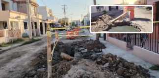 Agua de Hermosillo inicia reparación de drenaje colapsado en colonia Las Granjas tras denuncia de vecinos Agua de Hermosillo inicia reparación de drenaje colapsado en colonia Las Granjas tras denuncia de vecinos