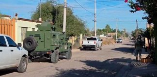 Movilización de policías municipales y estatales tras reporte de disparos en la colonia Olivares de Hermosillo, donde se localizaron casquillos percutidos.